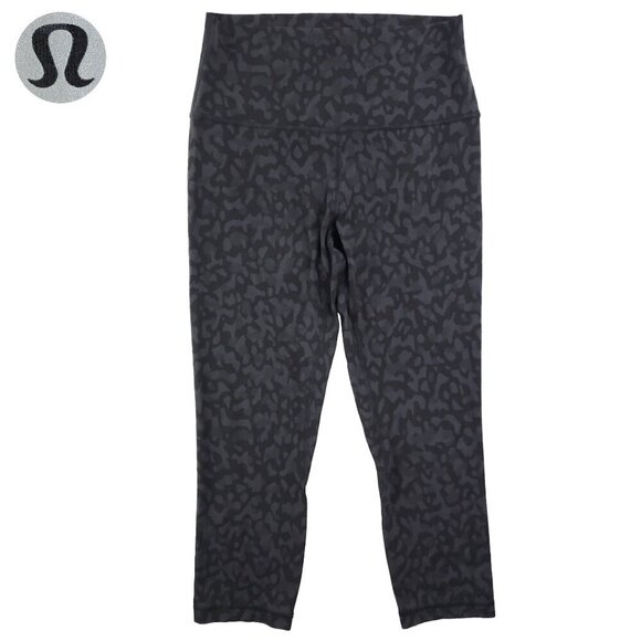 Lululemon Align Crop Legging Incognito Camo Multi Grey W6AVIS Nulu Size 8 - Picture 1 of 12